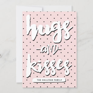 Hugs & Kisses   Valentine's Day Photo Card シーズンカード