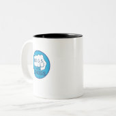HUGS NOT THUGS Two-Tone COFFEE MUG ツートーンマグカップ (正面左)