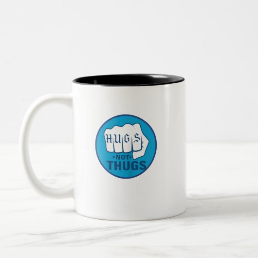 HUGS NOT THUGS Two-Tone COFFEE MUG ツートーンマグカップ (左)