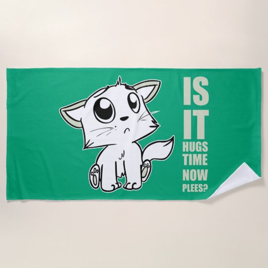 Hugs time ビーチタオル (正面)