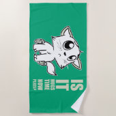 Hugs time ビーチタオル (正面)