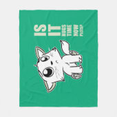 Hugs time フリースブランケット (正面)