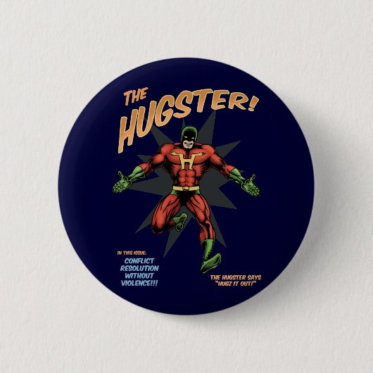 Hugster 缶バッジ (正面)