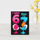 Hugvyn 6歳から7歳の誕生日おめでとう シックス セブン カード (黄色い花)