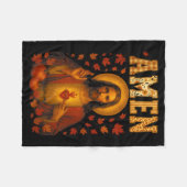 Hugvyn Amen Fall Jesus Christian Bible Verses Than フリースブランケット (正面(横))