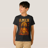 Hugvyn Amen Fall Jesus Christian Bible Verses Than Tシャツ (正面フル)