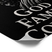 Hugvyn God Family Country Jesus Christian Faith Mi ポスター (角)