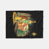 Hugvyn Greatest Gift Of All Religious Christmas Na フリースブランケット (正面(横))