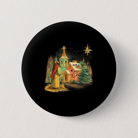 Hugvyn Greatest Gift Of All Religious Christmas Na 缶バッジ (正面)