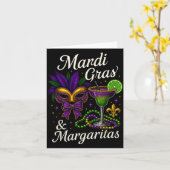 Hugvyn Mardi Gras And Margaritas Louisiana New Orl カード (黄色い花)
