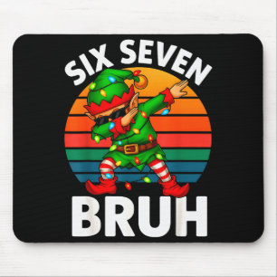 Hugvyn Six Seven 6 7 ミーム ダビングエルフ メリークリスマス マウスパッド