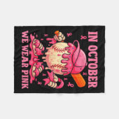 Hugvyn We衣服ピンクブレストガン野球アイスクレア フリースブランケット (正面(横))