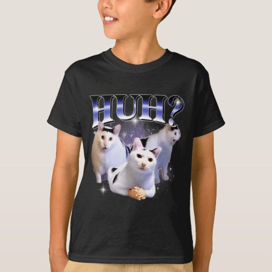 Huh Funny Dank Cat Stud Oddly Bootleg Specific Dan Tシャツ (正面)
