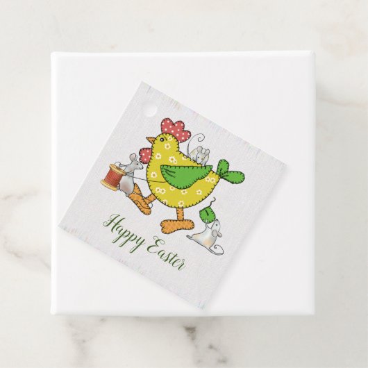 Huhn nähen  フェイバータグ (インサイチュ)