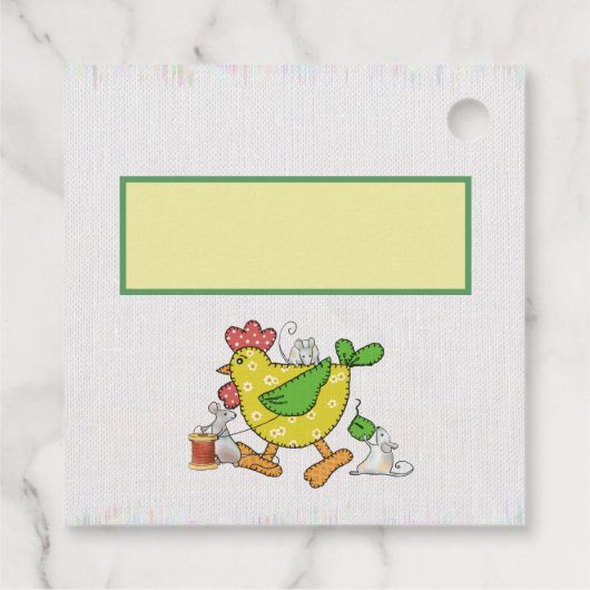 Huhn nähen  フェイバータグ (裏面)