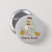Huhn und Maus personalisiert 缶バッジ (正面&裏面)
