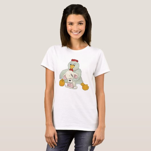 Huhn und Maus Tシャツ (正面フル)