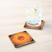 Huicholのネイティブアメリカンの芸術、太陽 コースター (右側)