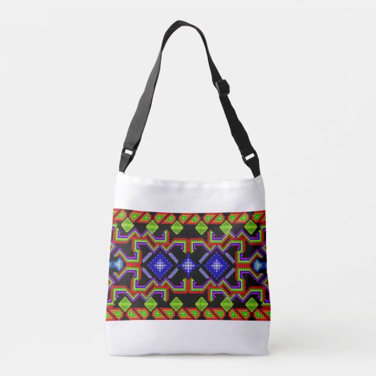 huichol mexican クロスボディバッグ (裏面)