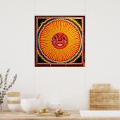 Huichol String Art,メキシコラージフォトオンキャンバス ポスター (キッチン)