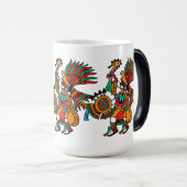 Huitzilopochtli – 戦争のための南のハミングバード モーフィングマグカップ (正面右)