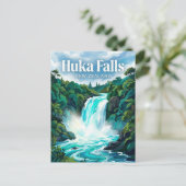 Huka Falls New Zealand ポストカード (スタンド正面)