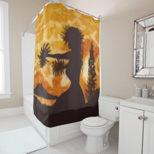 Hula Dancer シャワーカーテン (インサイチュ)