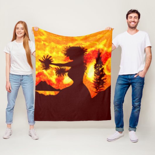 Hula Dancer  フリースブランケット (インサイチュ)