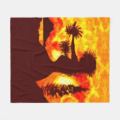 Hula Dancer  フリースブランケット (正面(横))