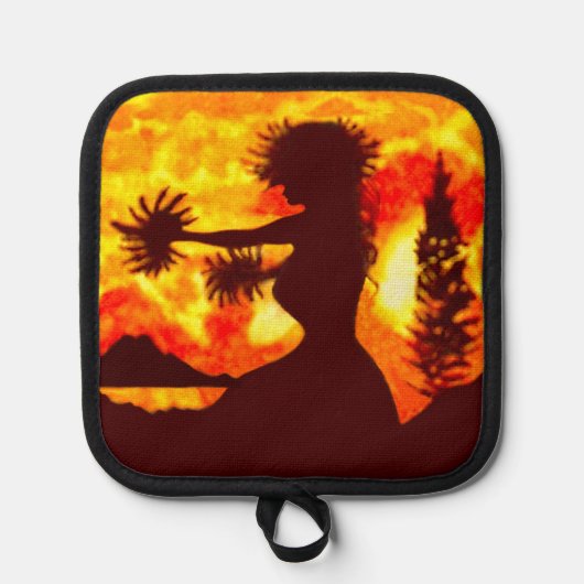 Hula Dancer  鍋敷き (正面)