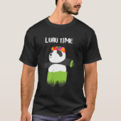 Hula Dancing Panda Hawaiian Luau Tシャツ (正面)