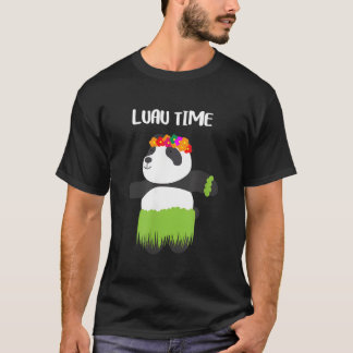 Hula Dancing Panda Hawaiian Luau Tシャツ