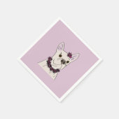 Hula dog スタンダードカクテルナプキン (角)