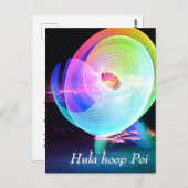 Hula hoop Poi twirler ポストカード (正面/裏面)