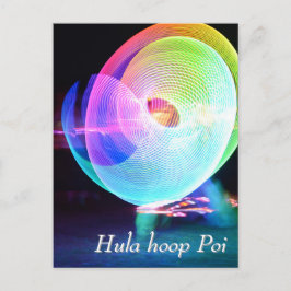 Hula hoop Poi twirler ポストカード