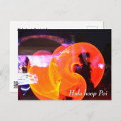 Hula hoop Poi twirler ポストカード (正面/裏面)