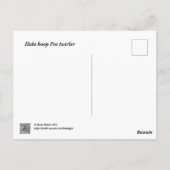 Hula hoop Poi twirler ポストカード (裏面)