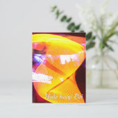 Hula hoop Poi twirler ポストカード (スタンド正面)