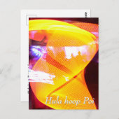 Hula hoop Poi twirler ポストカード (正面/裏面)