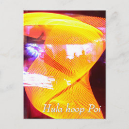 Hula hoop Poi twirler ポストカード