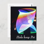 Hula hoop Poi twirler ポストカード (正面/裏面)