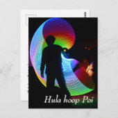Hula hoop Poi twirler ポストカード (正面/裏面)