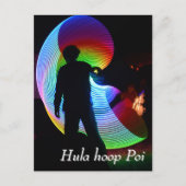 Hula hoop Poi twirler ポストカード (正面)