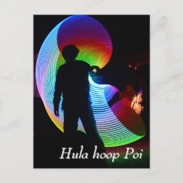 Hula hoop Poi twirler ポストカード