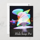 Hula hoop Poi twirler ポストカード (正面/裏面)