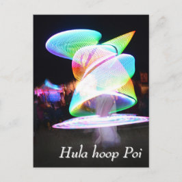 Hula hoop Poi twirler ポストカード