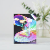 Hula hoop Poi twirler ポストカード (スタンド正面)