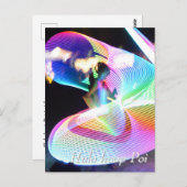 Hula hoop Poi twirler ポストカード (正面/裏面)