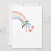Hula This Way Luau Aloha Tropical Summer Birthday 招待状 (裏面)