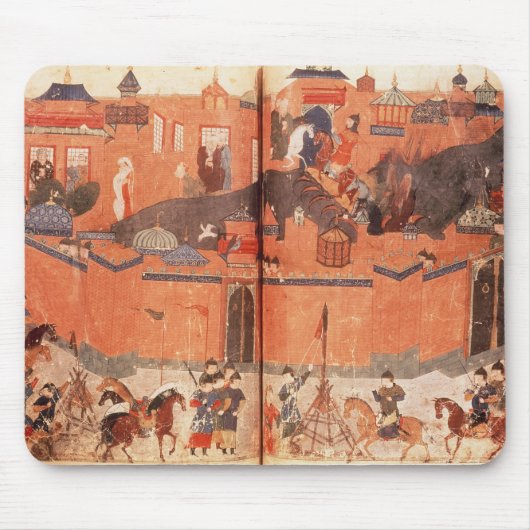 Hulagu Khanの指揮を受けるモンゴル人 マウスパッド (正面)